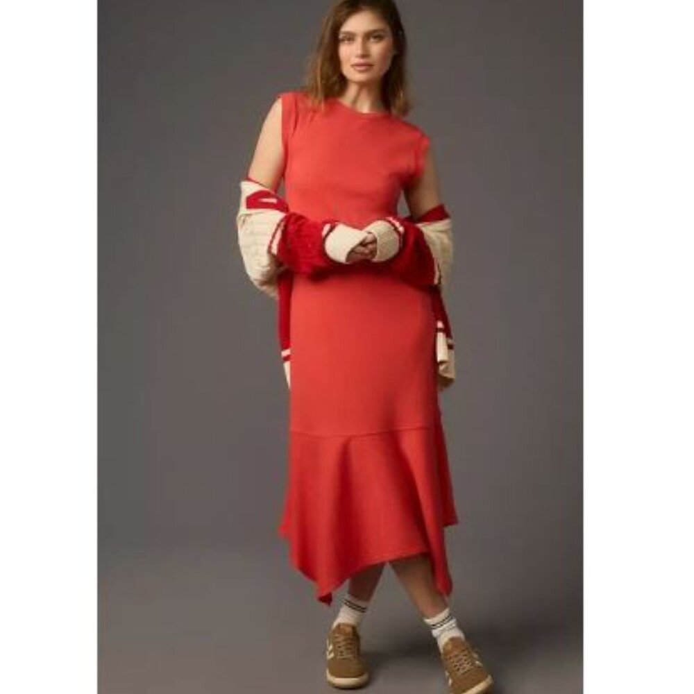 NWT Daily Practice | Anthropologie Highline Cap Sleeve Midi Dress | Size XXS